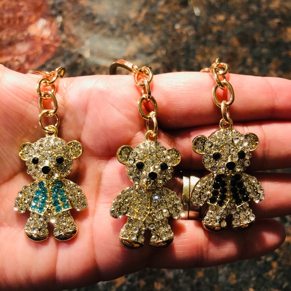 BLINGY TEDDYBEAR BAG CHARMS NEW🧸 - Picture 5 of 16